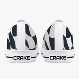 Crake Low Top Black and White laced custom prints canvas shoes at RM MYR289