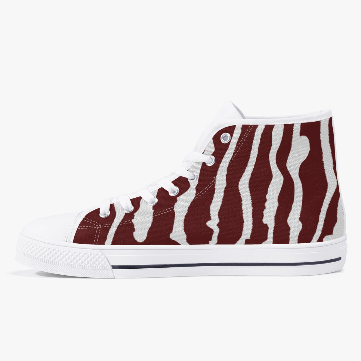 Crake High Top Monster laced custom prints canvas shoes