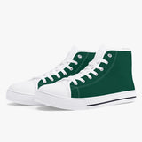 Crake High Top Dark Green laced high top plain color canvas shoes at RM MYR289