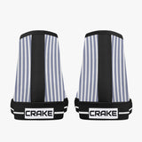 Crake High Top Grey Stripes laced custom prints canvas shoes at RM MYR289