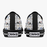 Crake Low Top Hello Penguins laced custom prints canvas shoes at RM MYR289