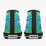 Crake High Top Abstract Water Ink laced custom prints canvas shoes at RM MYR289
