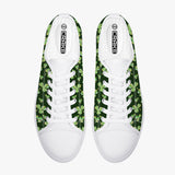 Crake Low Top 4 leaf clovers 2 laced custom prints canvas shoes at RM MYR289