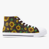 Crake High Top Sunflowers laced custom prints canvas shoes at RM MYR289