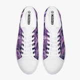 Crake Low Top Purple Waves laced custom prints canvas shoes at RM MYR289