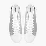 Crake High Top Skulls on headphone laced custom prints canvas shoes at RM MYR289