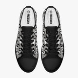 Crake Low Top Grey Panda laced custom prints canvas shoes at RM MYR289