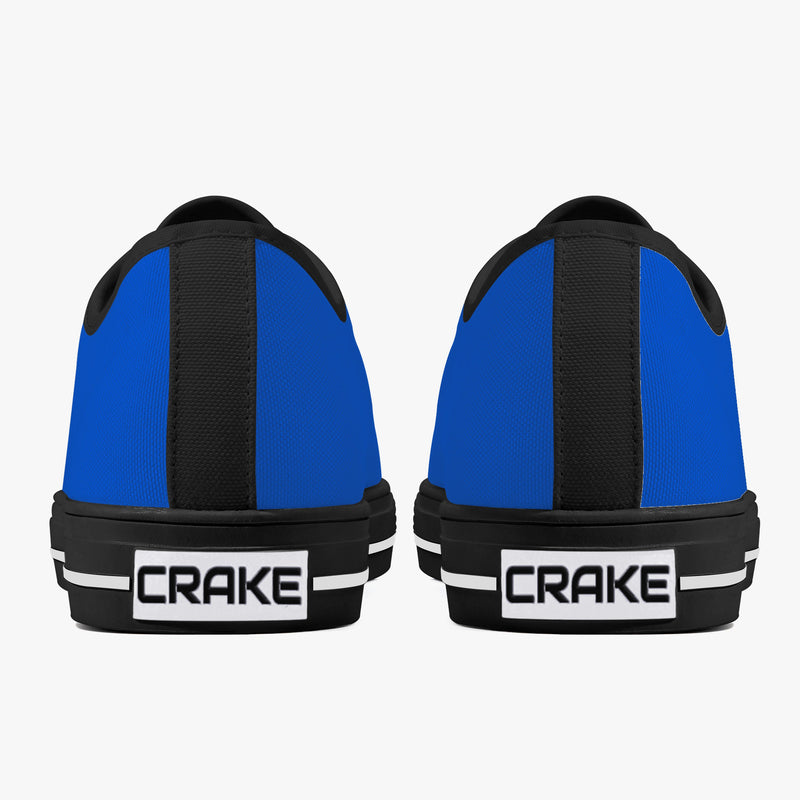 Crake Low Top Blue laced low top plain color canvas shoes at RM MYR289