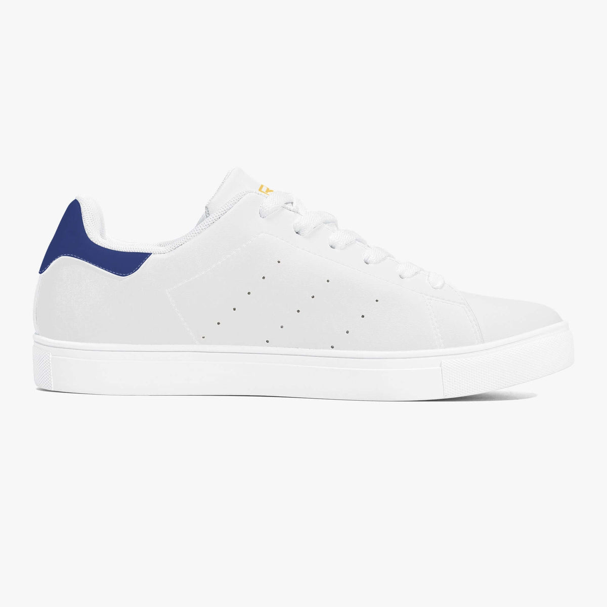 Crake Frida - Navy laced minimalist unisex white sneakers
