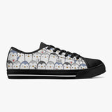 Crake Low Top Hello Penguins laced custom prints canvas shoes at RM MYR289