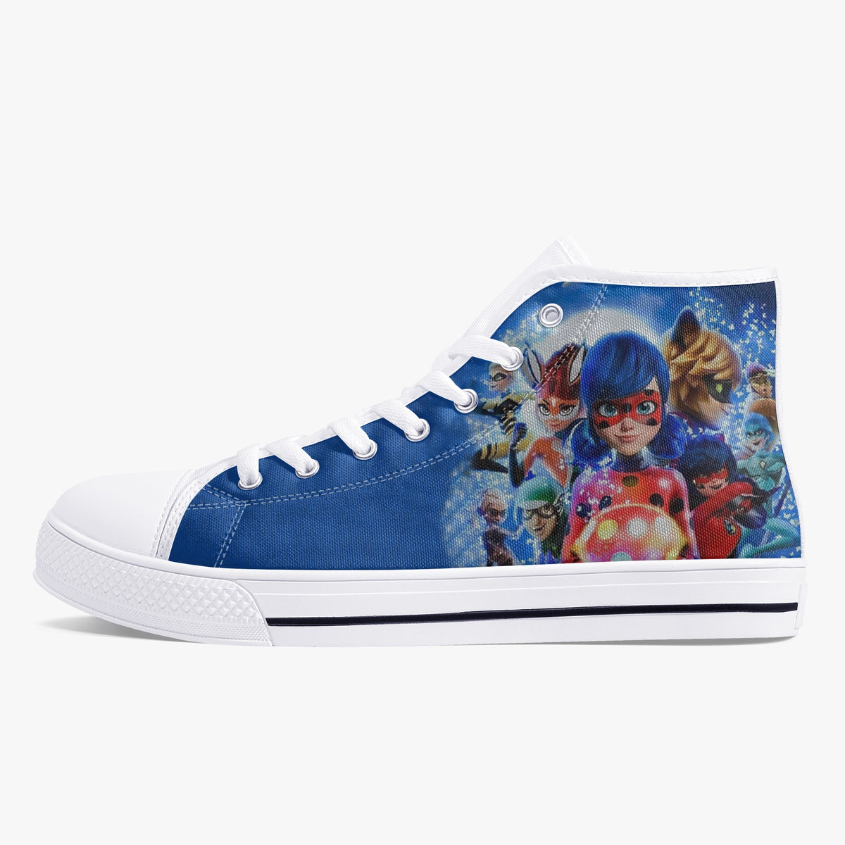 Crake High Top Hokkaigirls laced custom prints canvas shoes