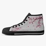 Crake High Top Sakura Tree Grey laced custom prints canvas shoes at RM MYR289