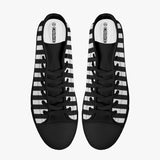 Crake High Top Black Stripes laced custom prints canvas shoes at RM MYR289
