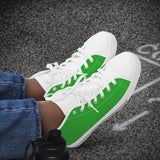 Crake High Top Green laced high top plain color canvas shoes at RM MYR289