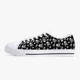 Crake Low Top Skulls laced custom prints canvas shoes at RM MYR289
