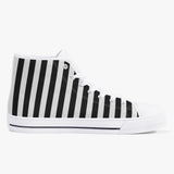 Crake High Top Black Stripes laced custom prints canvas shoes at RM MYR289