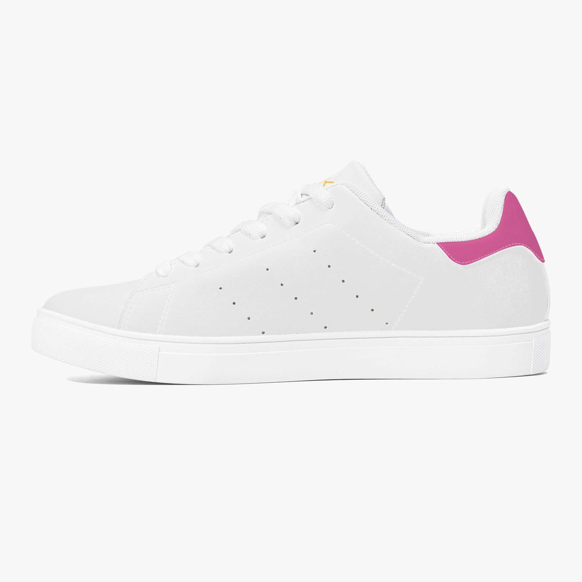 Crake Frida - Lips laced minimalist unisex white sneakers