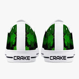 Crake Low Top Four-leaf clover laced custom prints canvas shoes at RM MYR289