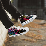 Crake High Top Abstract Graffiti laced custom prints canvas shoes at RM MYR289