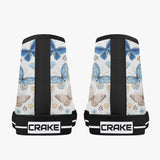 Crake High Top Butterflies laced custom prints canvas shoes at RM MYR289