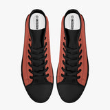 Crake High Top Orange laced custom prints canvas shoes at RM MYR289