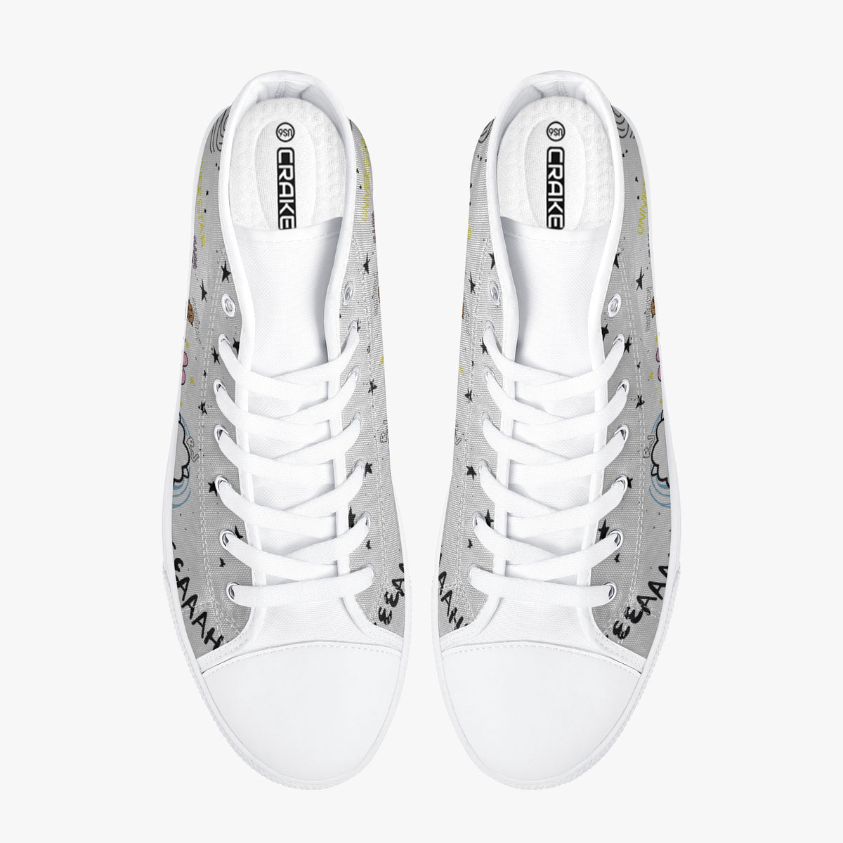 Crake High Top BT21 laced custom prints canvas shoes