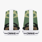 Crake High Top Camo laced custom prints canvas shoes at RM MYR289