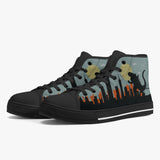 Crake High Top Godzilla laced custom prints canvas shoes at RM MYR289