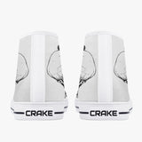 Crake High Top Skulls on headphone laced custom prints canvas shoes at RM MYR289