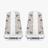 Crake High Top The White Dogs laced custom prints canvas shoes at RM MYR289