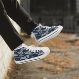 Crake High Top White Camo laced custom prints canvas shoes at RM MYR289