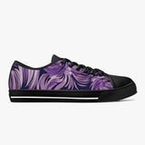 Crake Low Top Purple Waves laced custom prints canvas shoes at RM MYR289