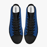 Crake High Top Blue laced high top plain color canvas shoes at RM MYR289