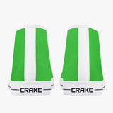 Crake High Top Green laced high top plain color canvas shoes at RM MYR289