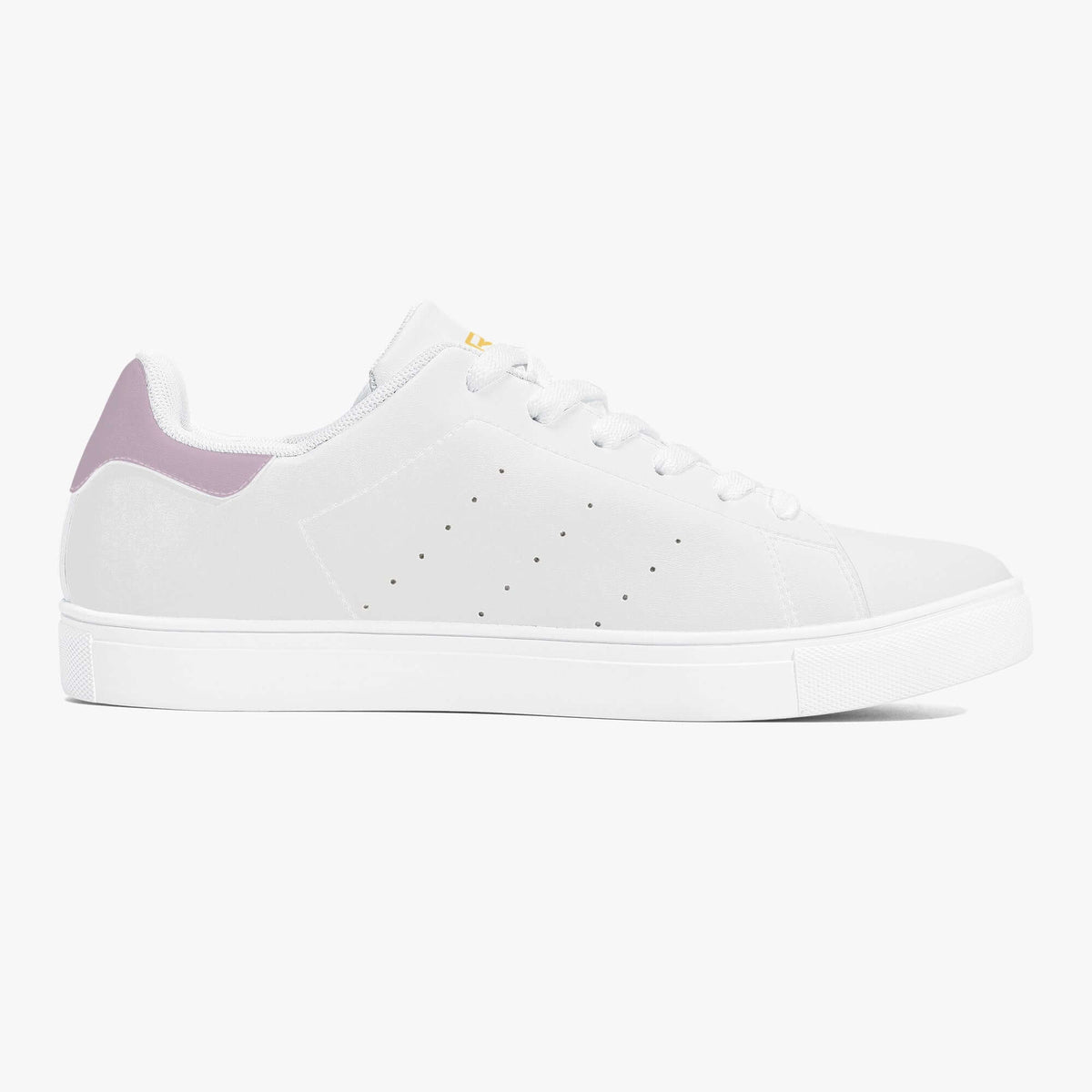 Crake Frida - Grape laced minimalist unisex white sneakers