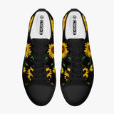 Crake Low Top Sunflowers laced custom prints canvas shoes at RM MYR289