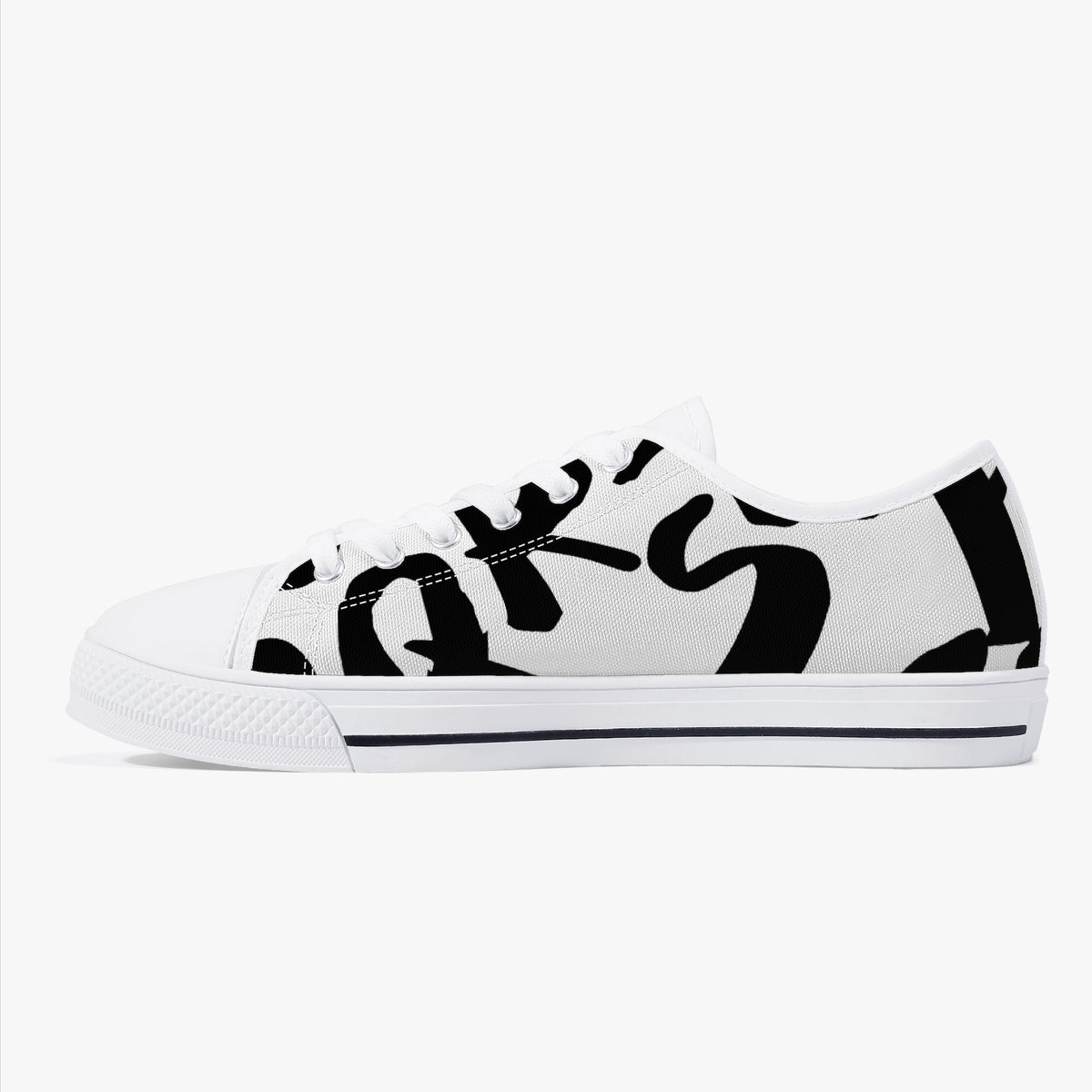 Crake Low Top Latin laced custom prints canvas shoes