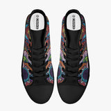 Crake High Top Green Ape laced custom prints canvas shoes at RM MYR289