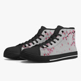 Crake High Top Sakura Tree Grey laced custom prints canvas shoes at RM MYR289