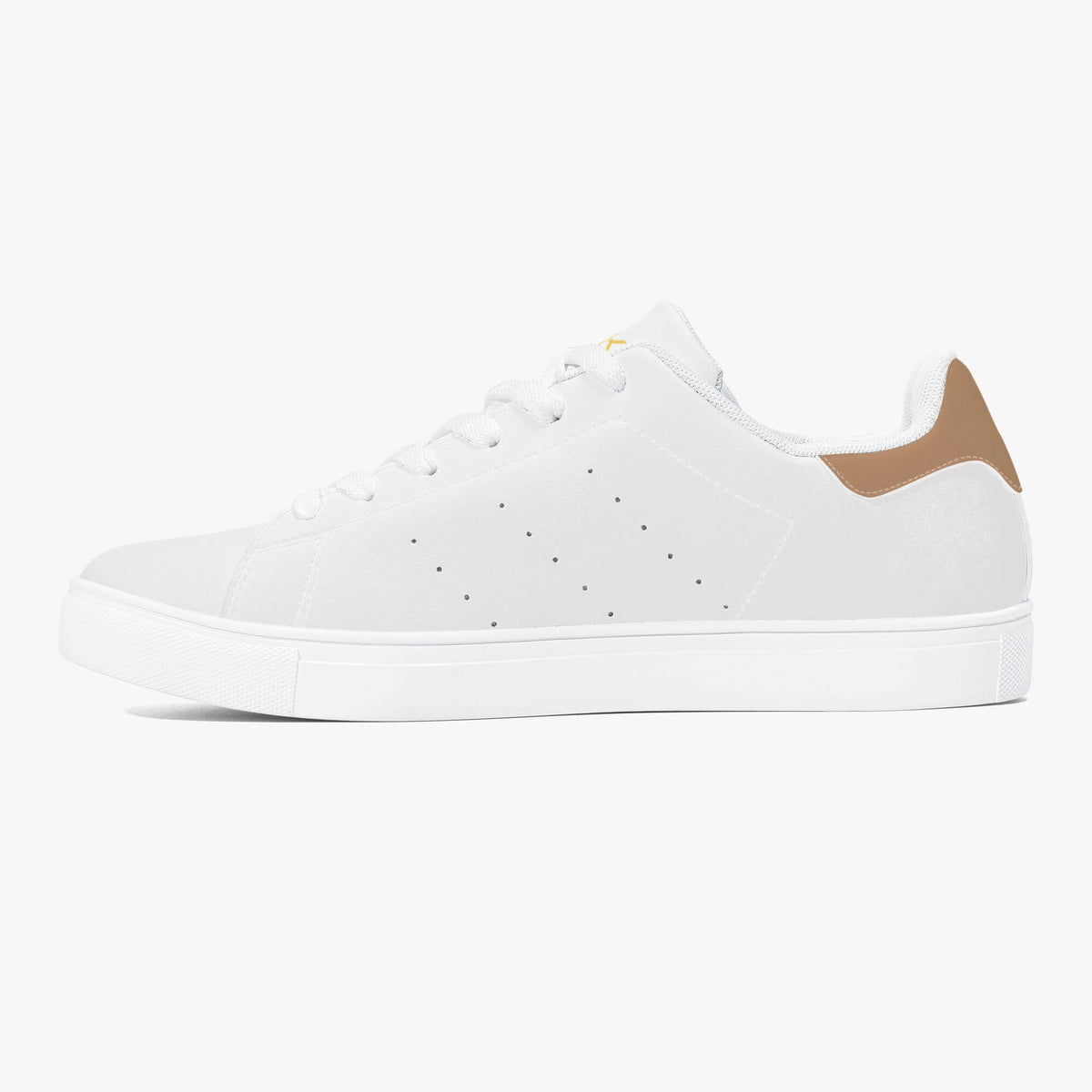 Crake Frida - Clay laced minimalist unisex white sneakers