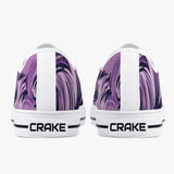 Crake Low Top Purple Waves laced custom prints canvas shoes at RM MYR289