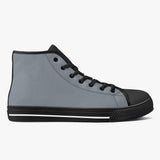 Crake High Top Grey laced high top plain color canvas shoes at RM MYR289
