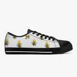 Crake Low Top Cute Bees laced custom prints canvas shoes at RM MYR289