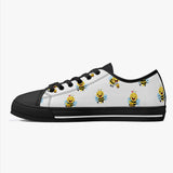 Crake Low Top Cute Bees laced custom prints canvas shoes at RM MYR289