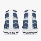 Crake High Top White Camo laced custom prints canvas shoes at RM MYR289