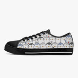 Crake Low Top Hello Penguins laced custom prints canvas shoes at RM MYR289