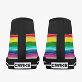 Crake High Top Rainbow 3 laced custom prints canvas shoes at RM MYR289