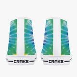 Crake High Top Abstract Water Ink laced custom prints canvas shoes at RM MYR289