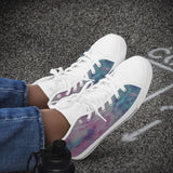 Crake High Top Abstract Water Ink laced custom prints canvas shoes at RM MYR289