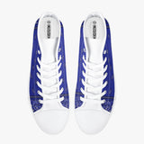 Crake High Top Blue Drips laced custom prints canvas shoes at RM MYR289